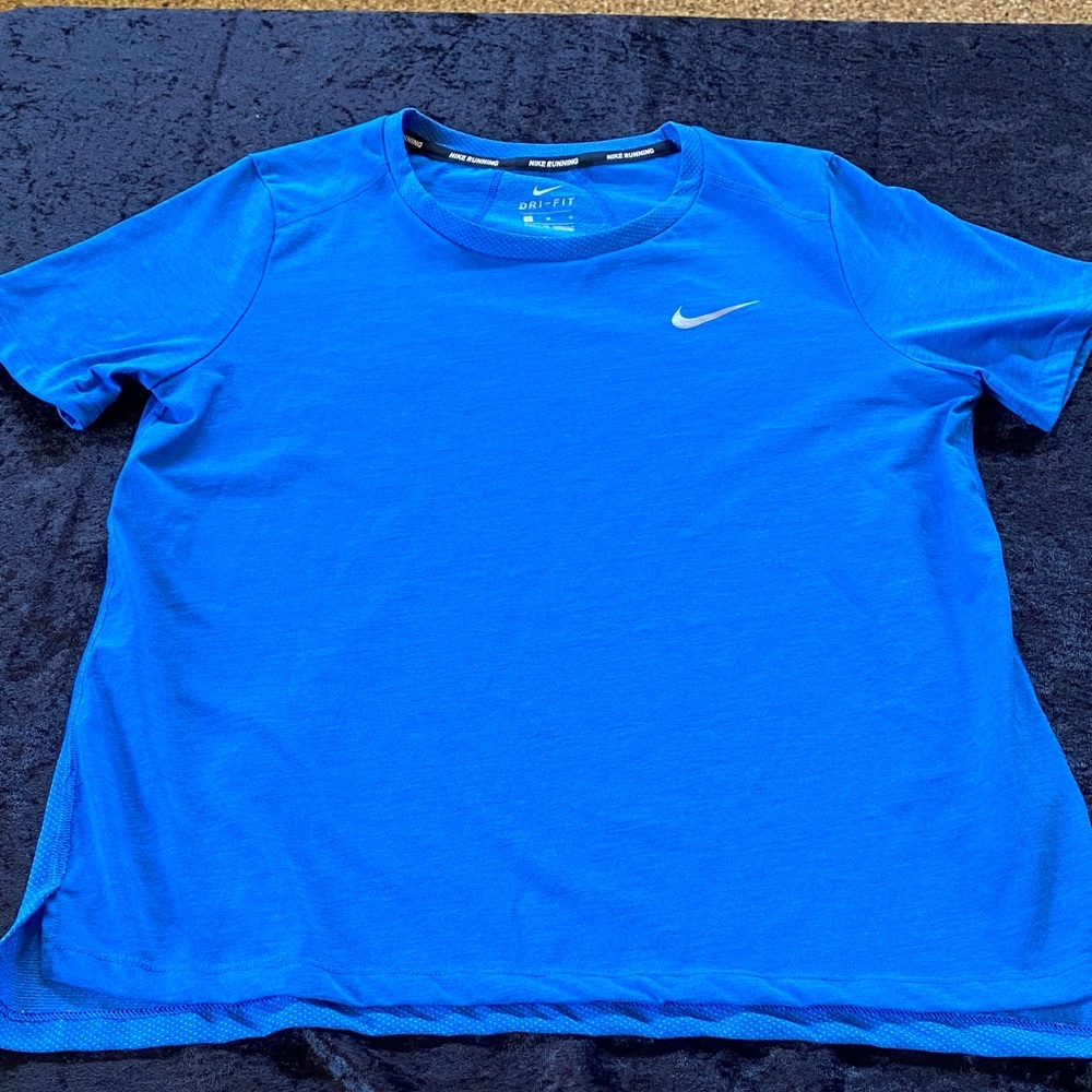 Nike Dri Fit Royal Blue Crew Neck Tee